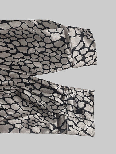 Gaia – Blusa Larga con Bottoni a Maniche Lunghe