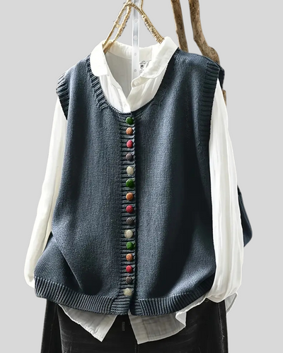 Birgitta – Gilet senza maniche in maglia