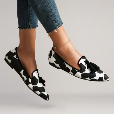 Napoli – mocassino artigianale in ecopelle con stampa