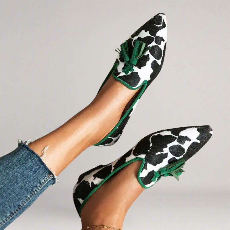 Napoli – mocassino artigianale in ecopelle con stampa