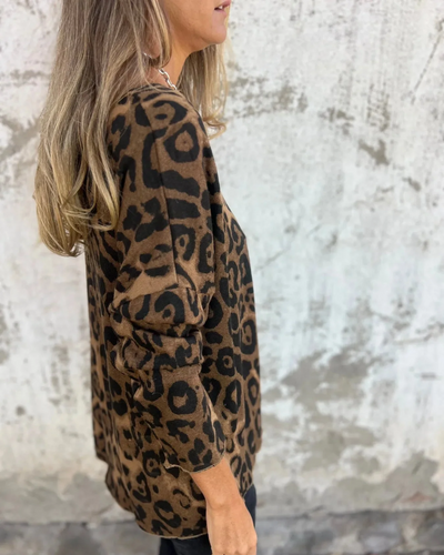 Serana – Camicia con stampa leopardata