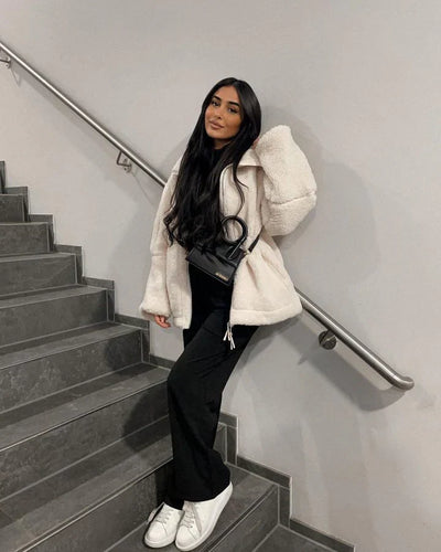 Nuvia – Cappotto in Morbido Teddy