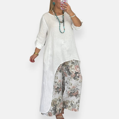 Isabella – Completo ampio con stampa floreale