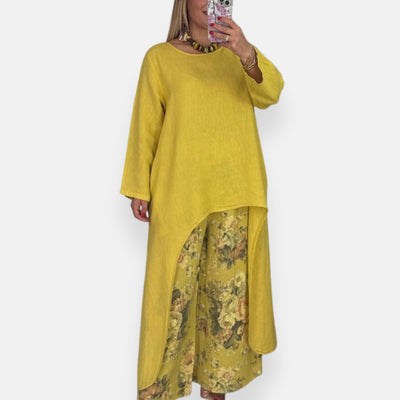 Isabella – Completo ampio con stampa floreale