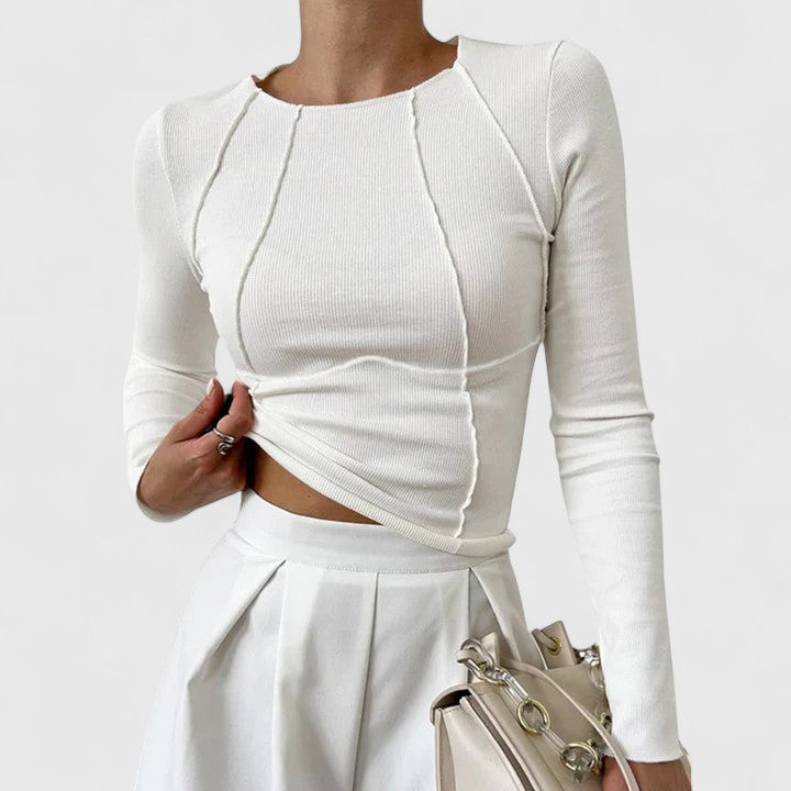 Annaline – Top corto a righe