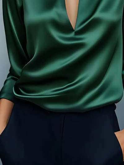 Luciana – camicetta elegante in raso lucido