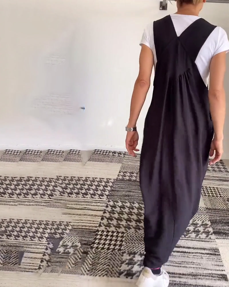 Contessa - Abito Casual a Spalline in Tinta Unita