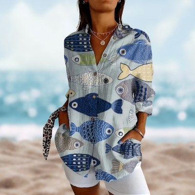 Martina – Blusa in lino dallo stile coastal 8