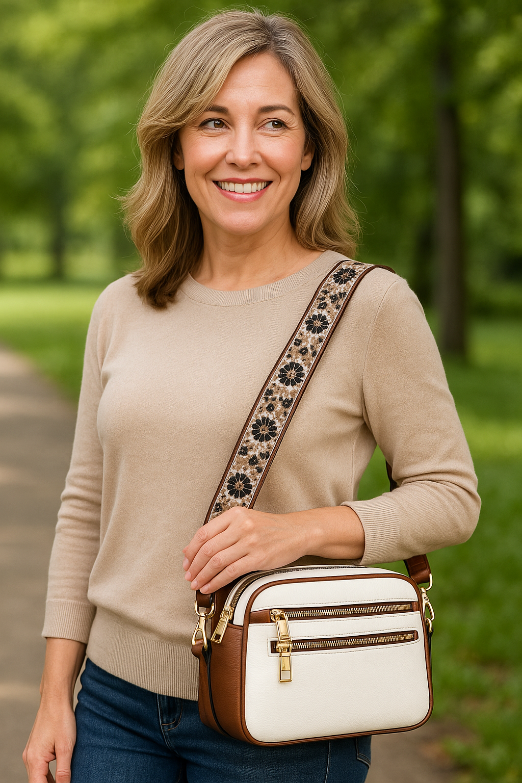 Fira - Borsa a Tracolla Elegante e Leggera per Donne