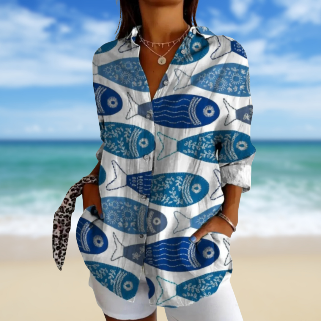 Martina – Blusa in lino dallo stile coastal 8