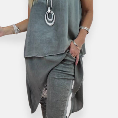 Natascia – Pantaloni casual con dettaglio stella