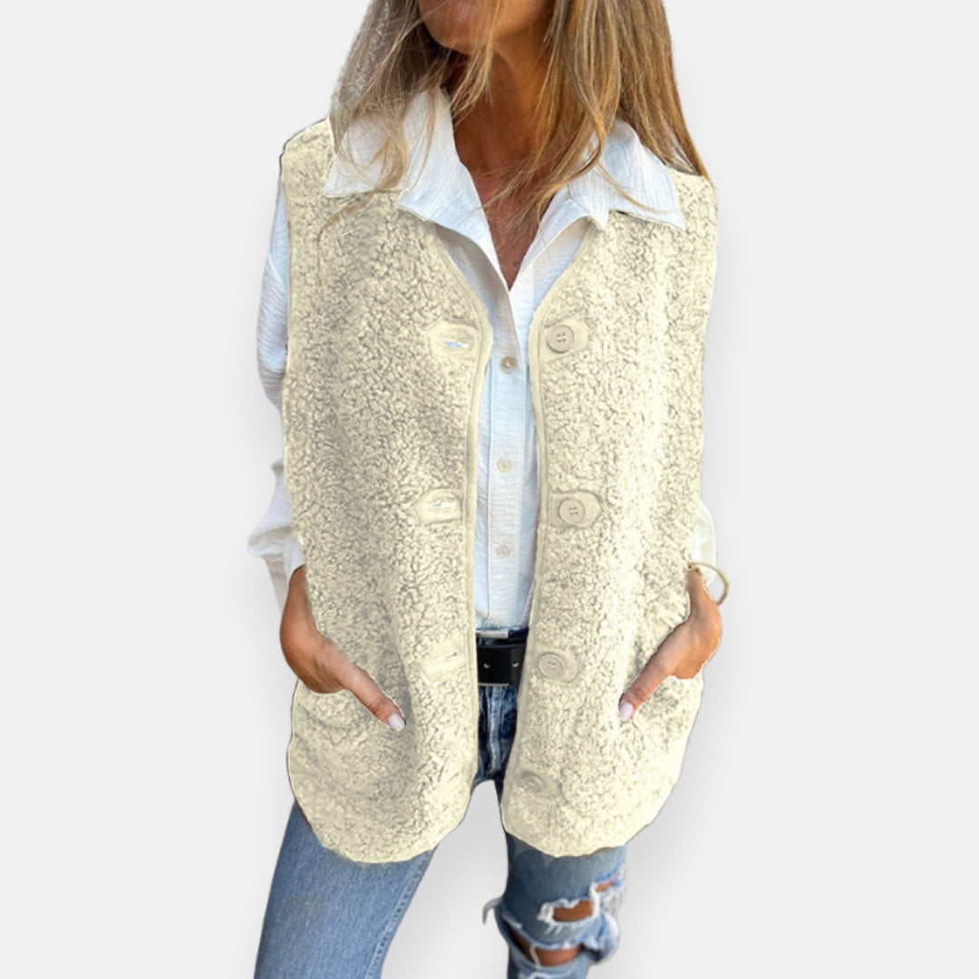 Romina – Gilet senza maniche morbido e versatile
