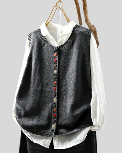 Birgitta – Gilet senza maniche in maglia