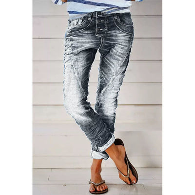 Azzurra – Jeans Casual con Effetto Delavé