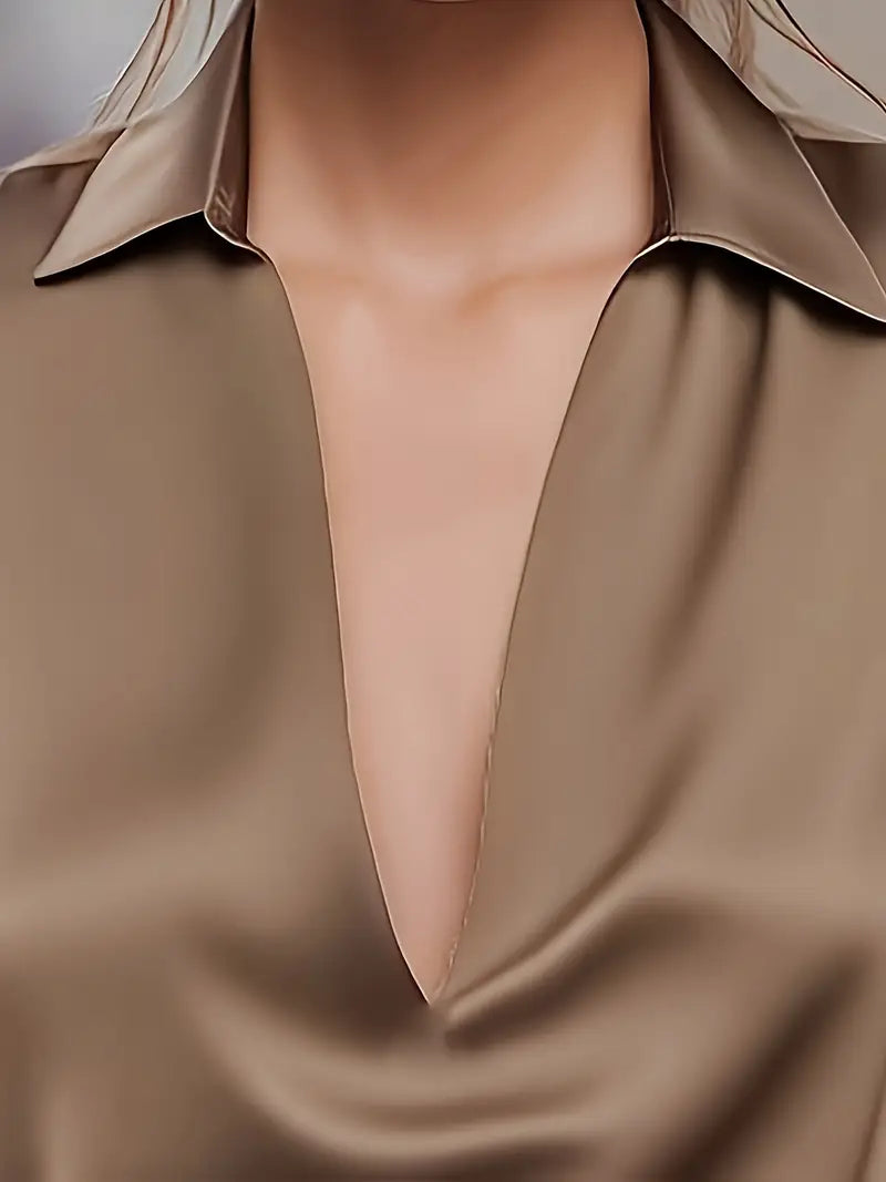 Luciana – camicetta elegante in raso lucido