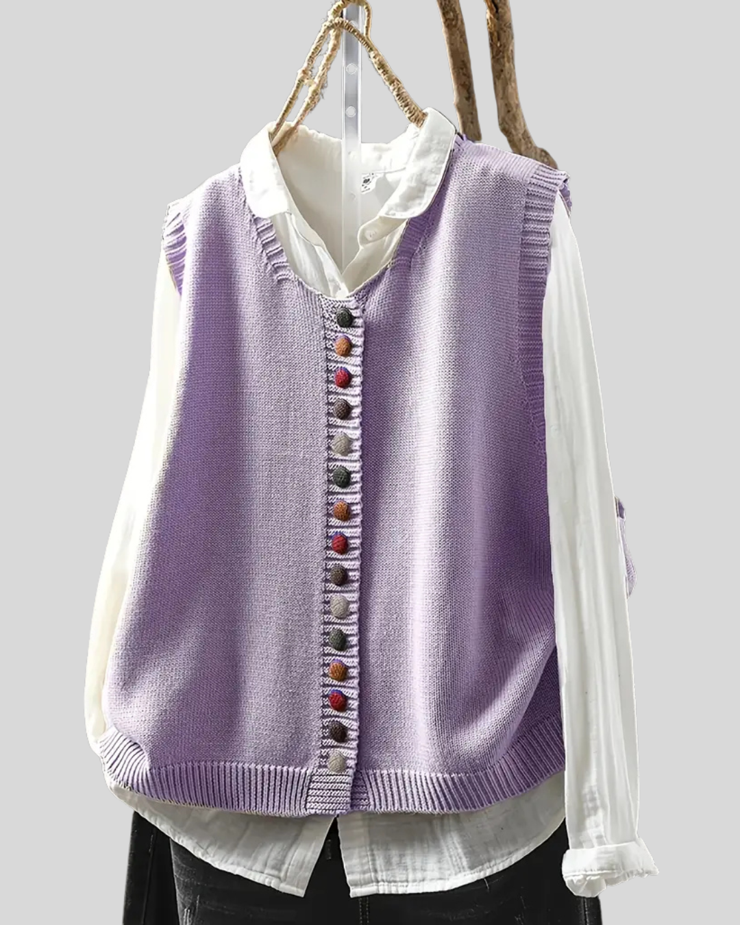 Birgitta – Gilet senza maniche in maglia