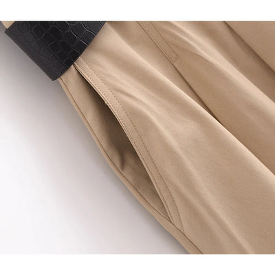 Clarinda – Abito smanicato bicolore con cintura