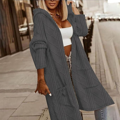 Amara - Cardigan lungo con cappuccio