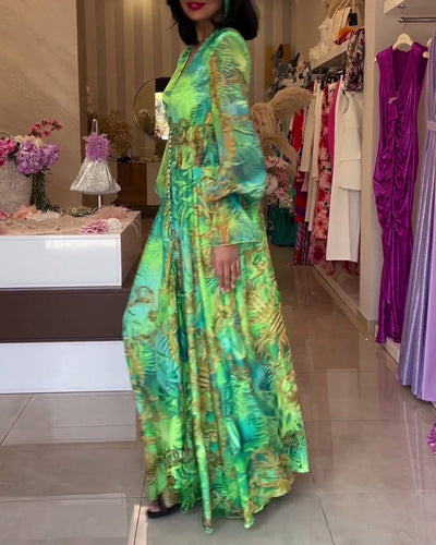 Elisabetta - Abito Maxi da Vacanza con Stampa