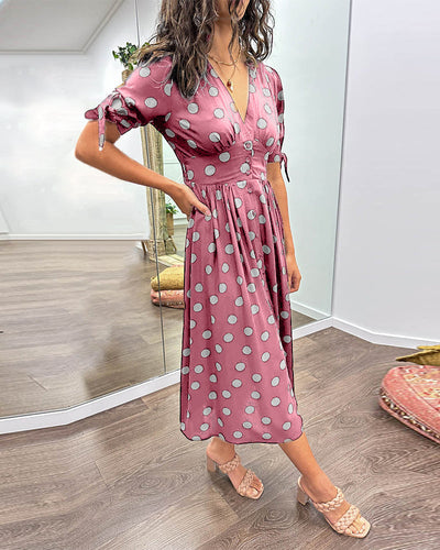 Amy – Abito midi con motivo