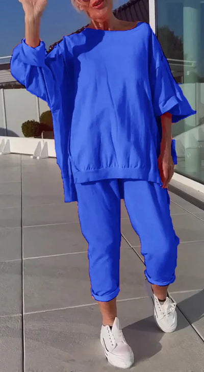 Gabriella - Tuta elegante con scollo rotondo