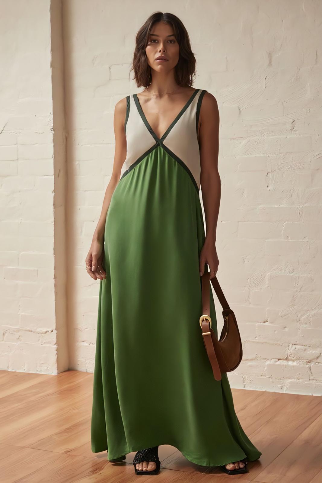 Elena – Abito Midi Senza Maniche