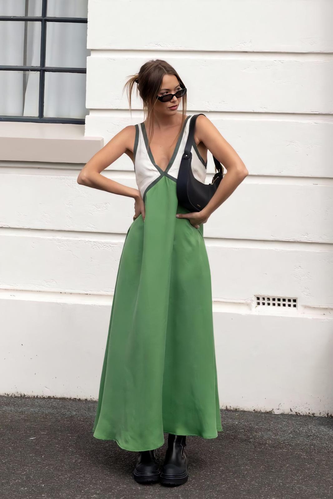 Elena – Abito Midi Senza Maniche