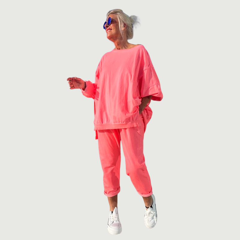 Gabriella - Tuta elegante con scollo rotondo