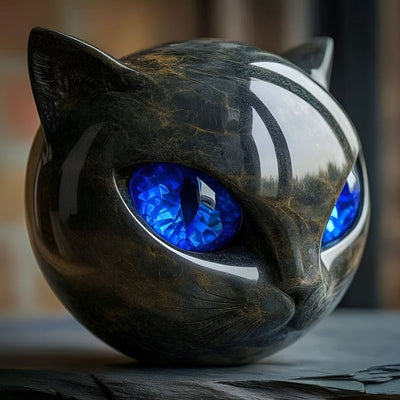 Sfinge – scultura decorativa di gatto nero
