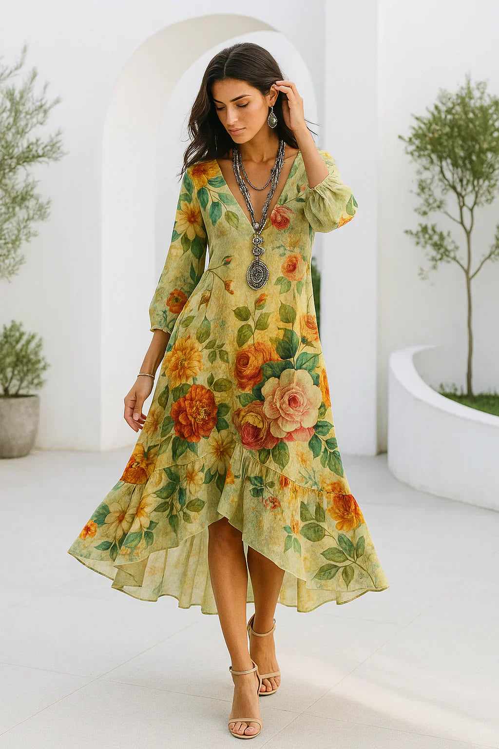 Allegra – Abito Maxi Floreale Boho Leggero