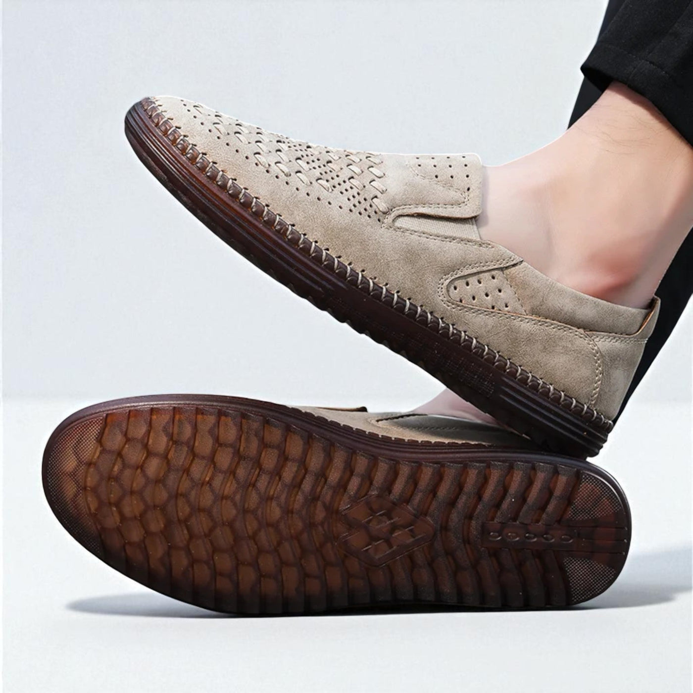 Ciro - Mocassini slip-on intrecciati