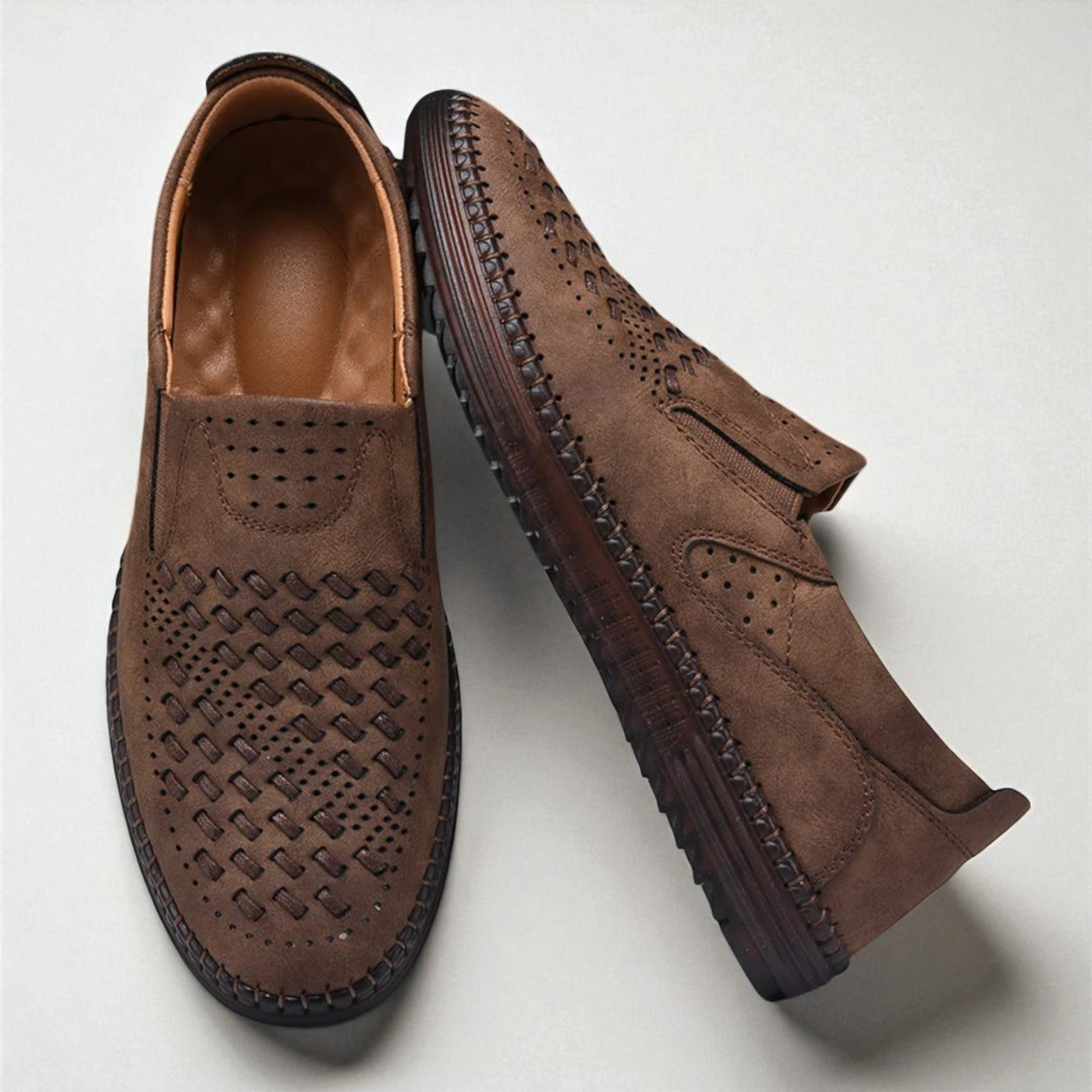 Ciro - Mocassini slip-on intrecciati