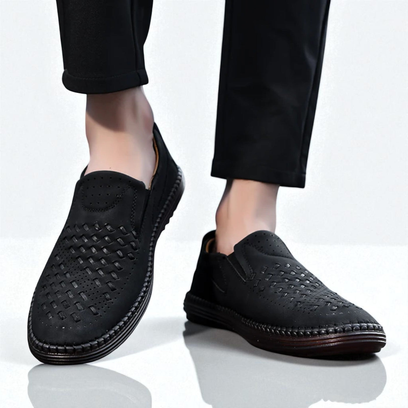 Ciro - Mocassini slip-on intrecciati