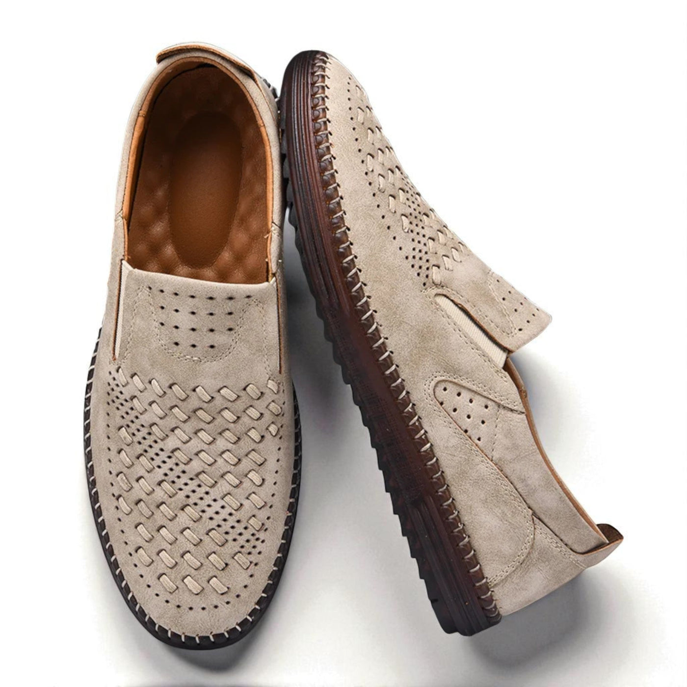 Ciro - Mocassini slip-on intrecciati