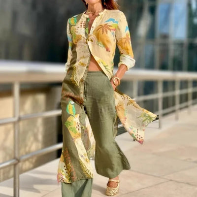 Liandra – Blusa Longline Stampata