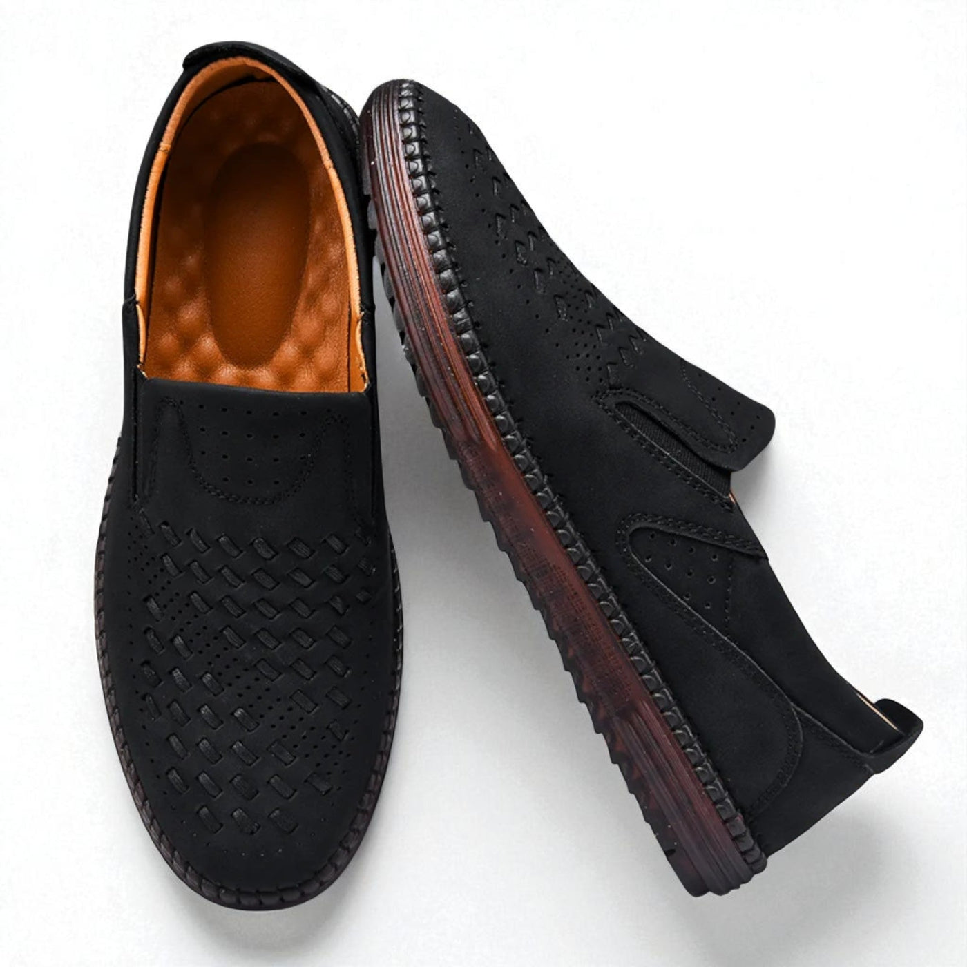 Ciro - Mocassini slip-on intrecciati