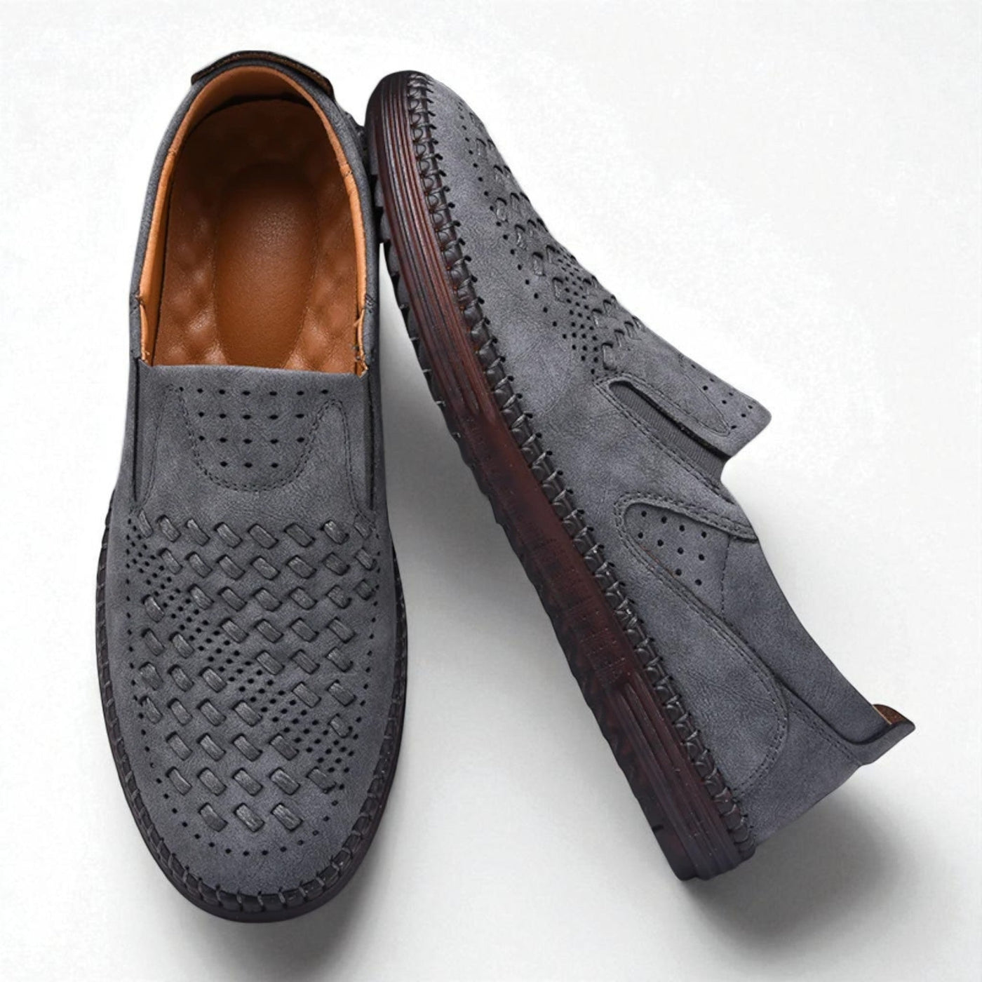 Ciro - Mocassini slip-on intrecciati