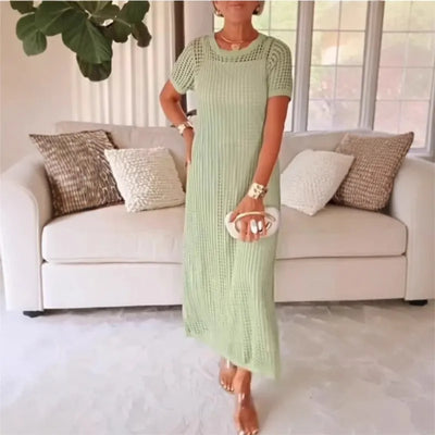 Rivera - Set in Pizzo Crochet con Abito Sottoveste