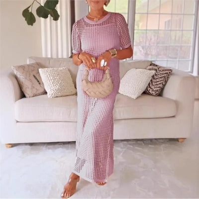 Rivera - Set in Pizzo Crochet con Abito Sottoveste