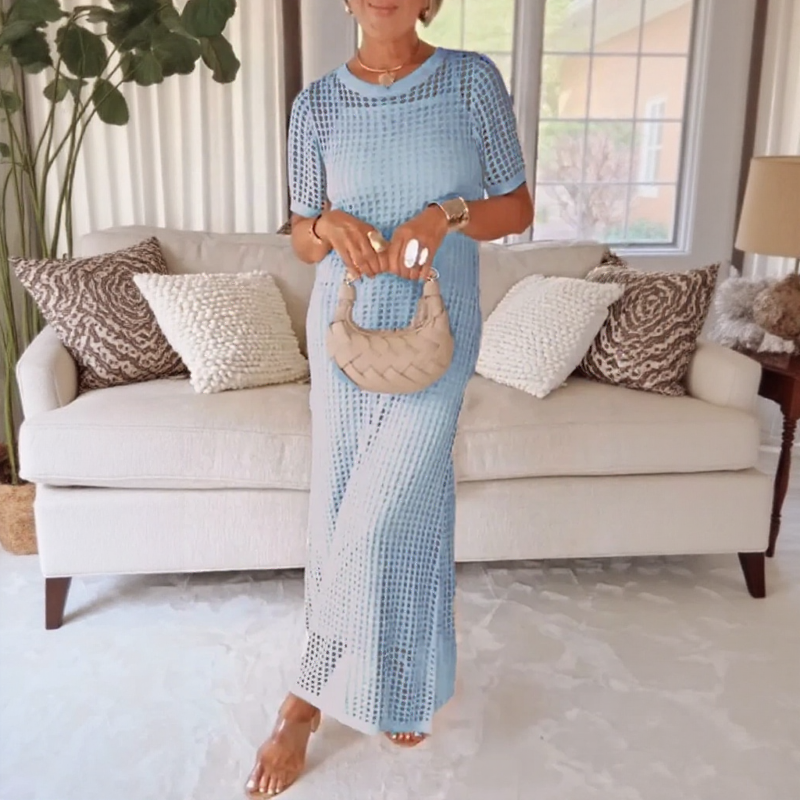 Rivera - Set in Pizzo Crochet con Abito Sottoveste