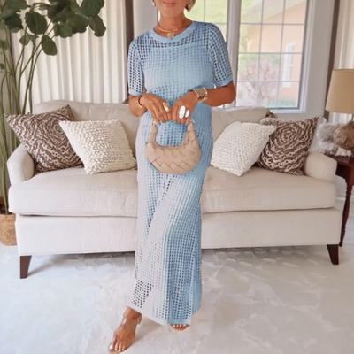 Rivera - Set in Pizzo Crochet con Abito Sottoveste