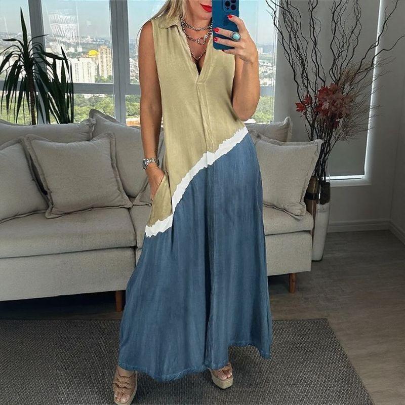 Stefania - Abito maxi senza maniche