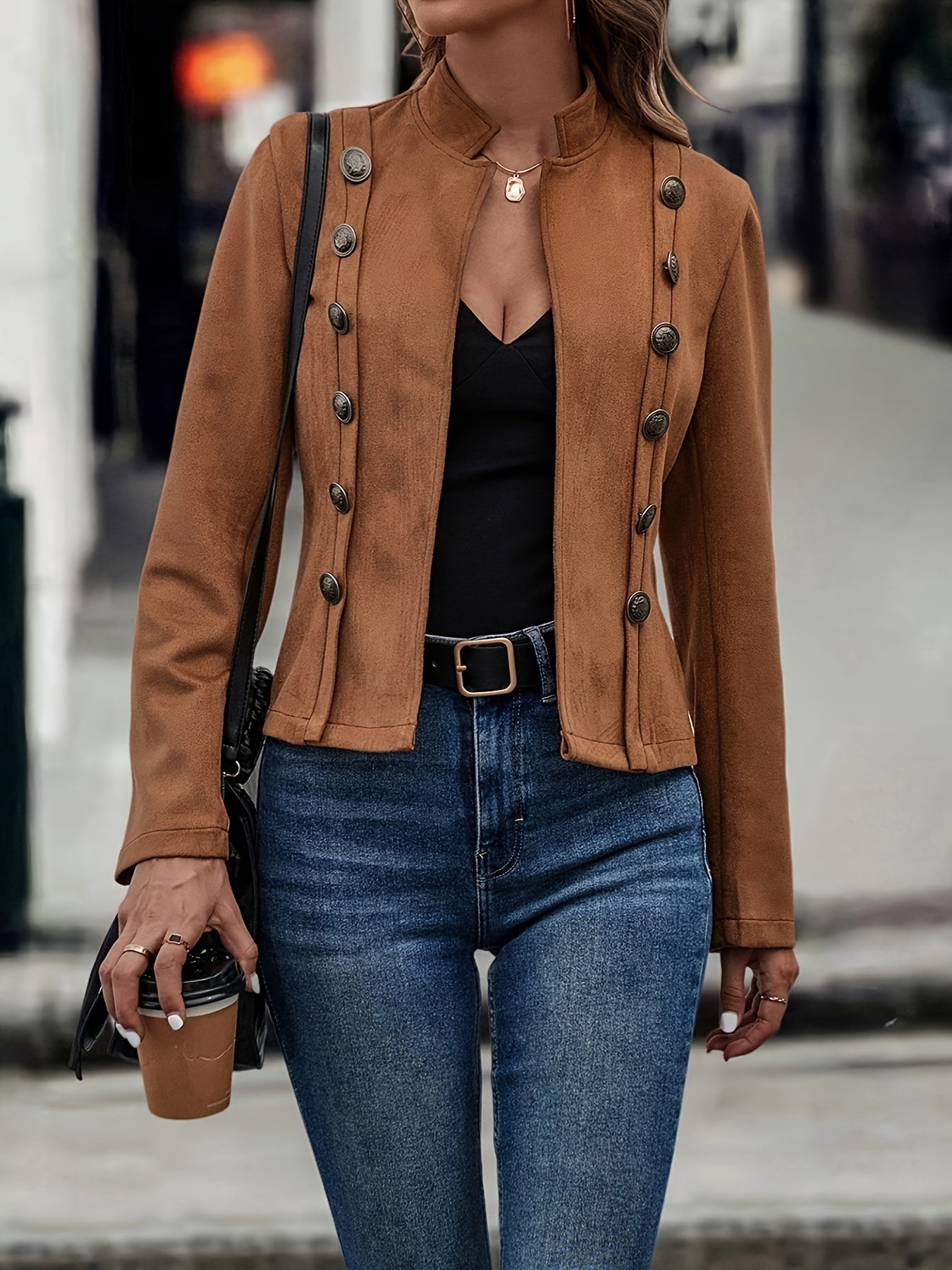 Jalisa - Giacca Effetto Camoscio