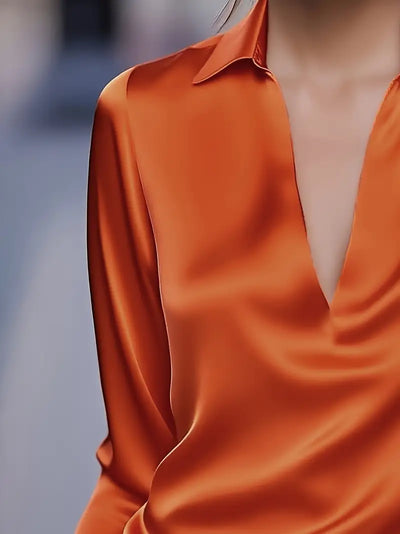 Luciana – camicetta elegante in raso lucido