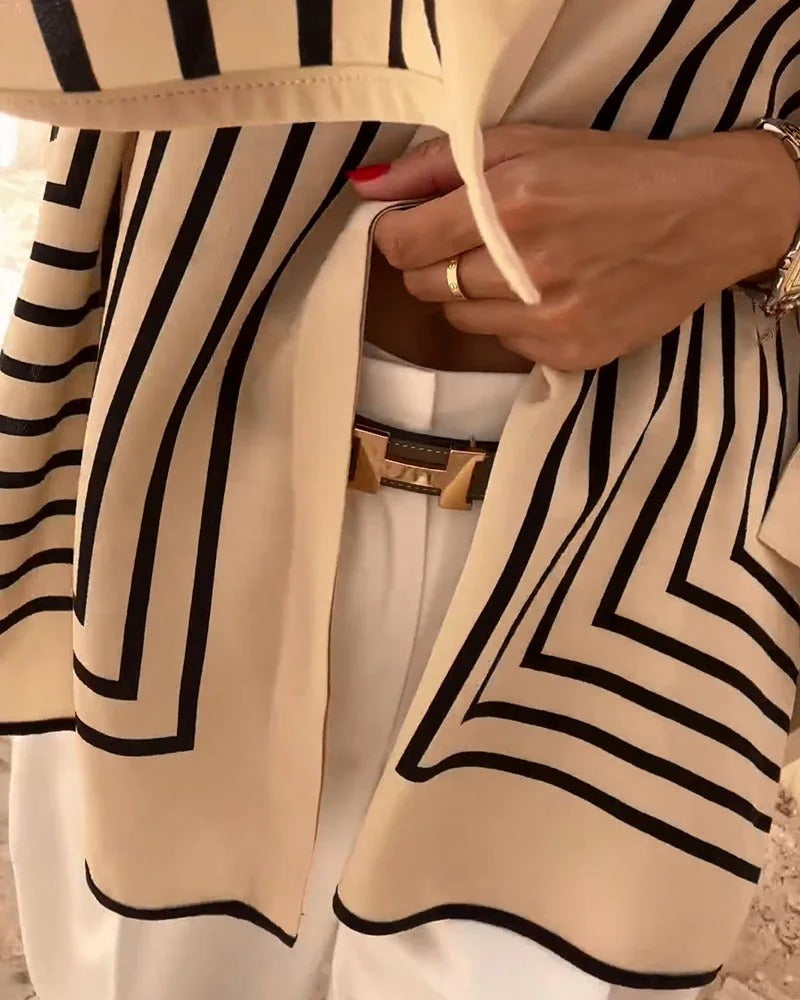 Nevia – camicia a righe oversize