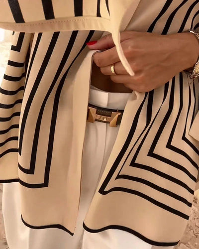 Nevia – camicia a righe oversize