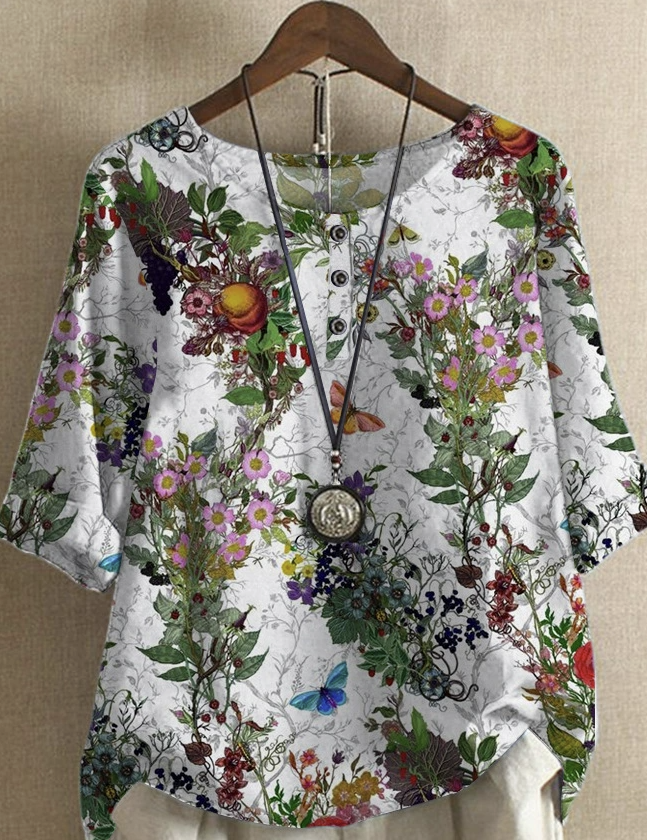 Alena – Camicetta colorata con fantasia