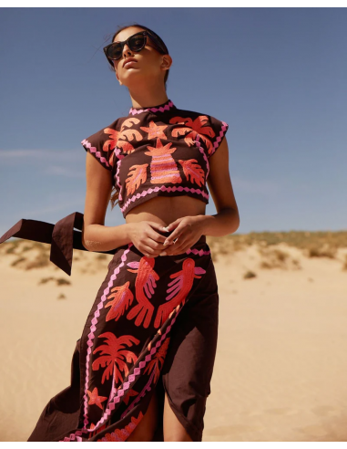 Katia – Completo con Top e Gonna Stampata