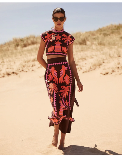 Katia – Completo con Top e Gonna Stampata