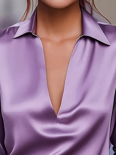 Luciana – camicetta elegante in raso lucido